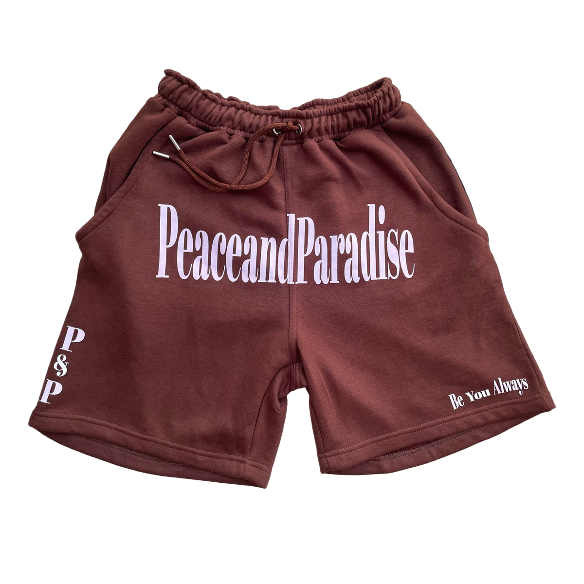 “BE YOU” SHORTS BROWN