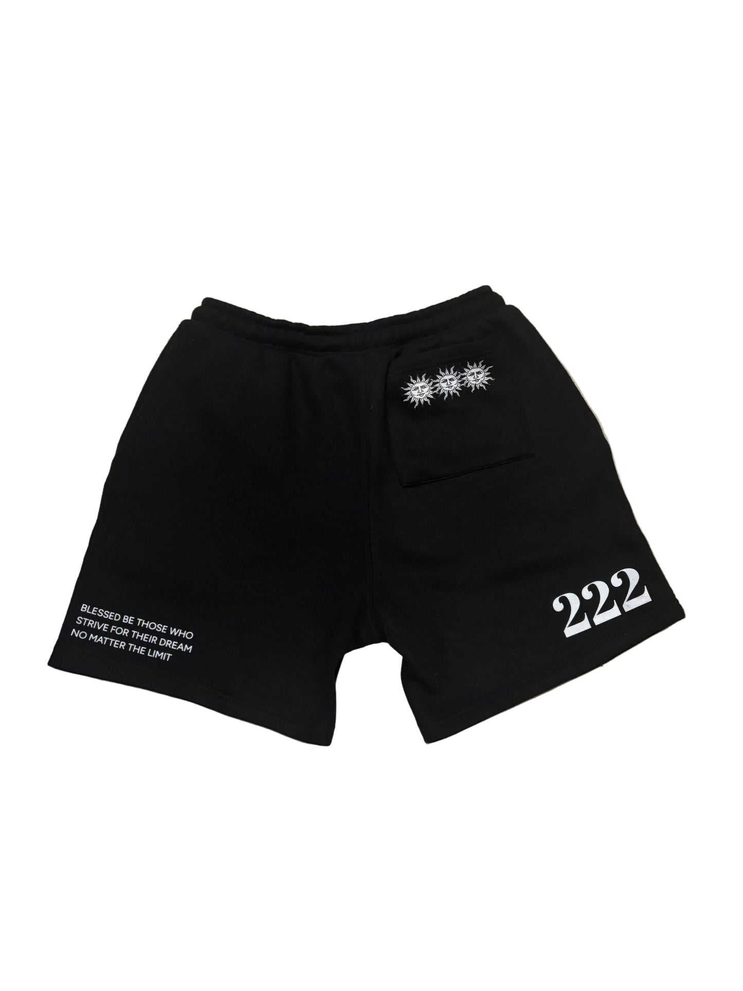 "BE YOU" SHORTS BLACK