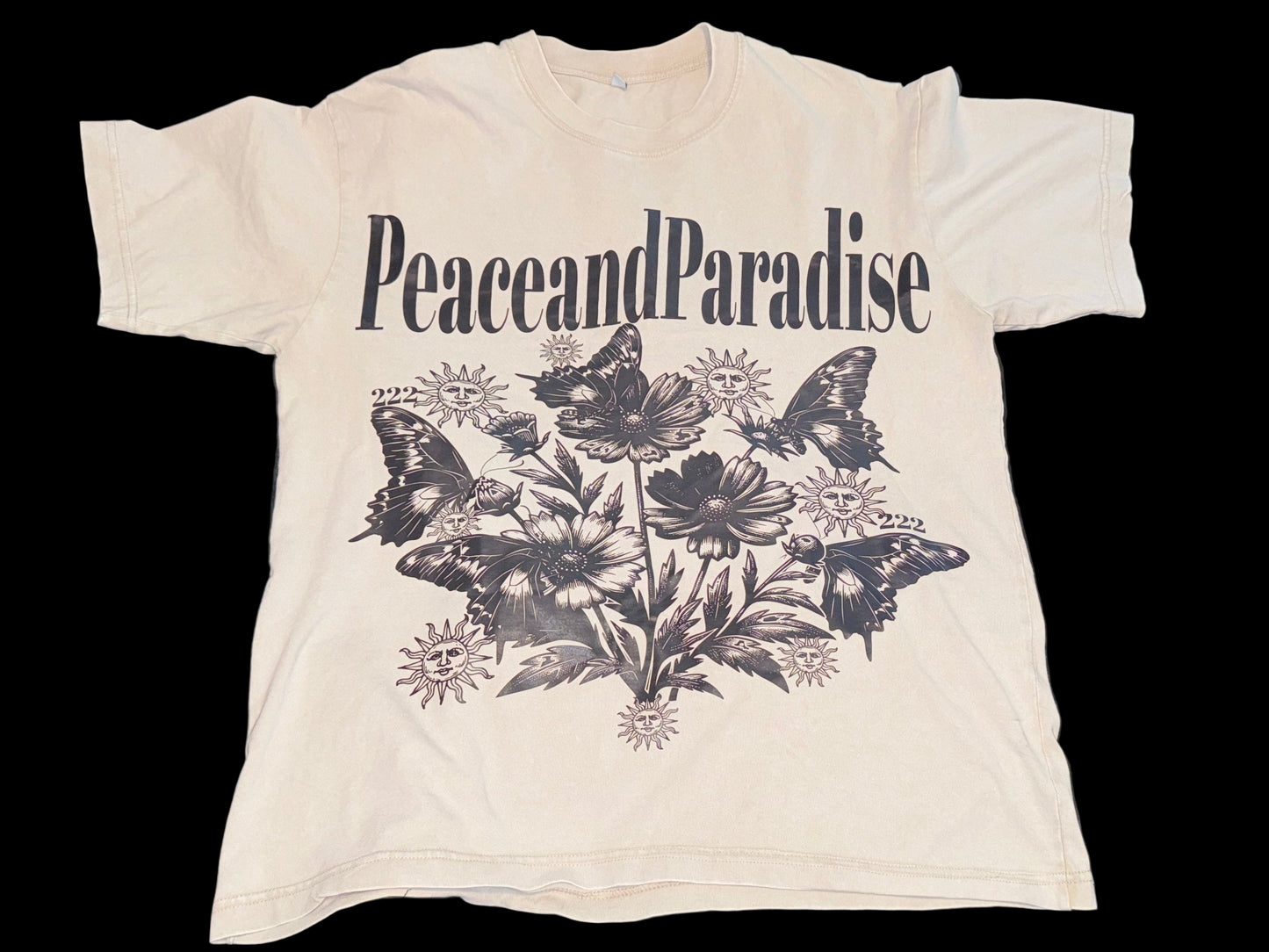 PEACE AND PARADISE "ESSENCE" OVERSIZED TEE
