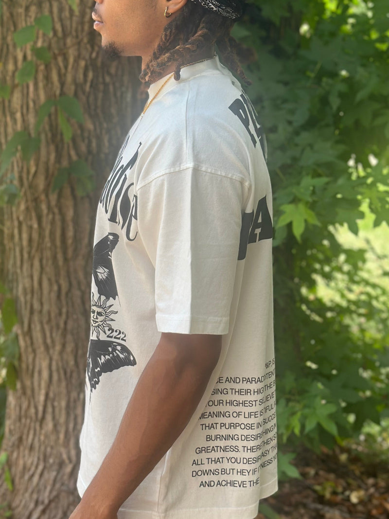 PEACE AND PARADISE "ESSENCE" OVERSIZED TEE