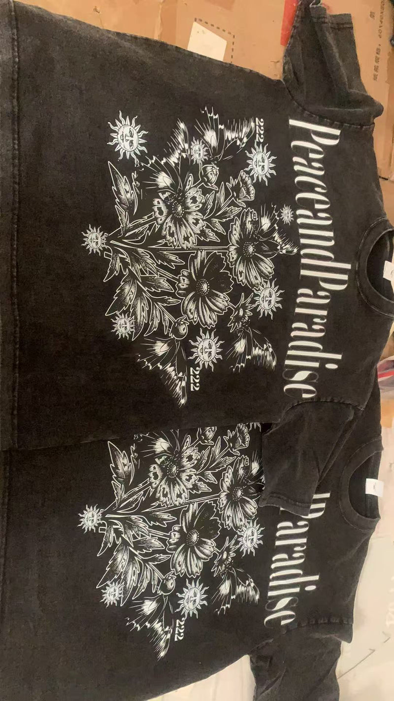 PEACE AND PARADISE "ESSENCE" OVERSIZED TEE