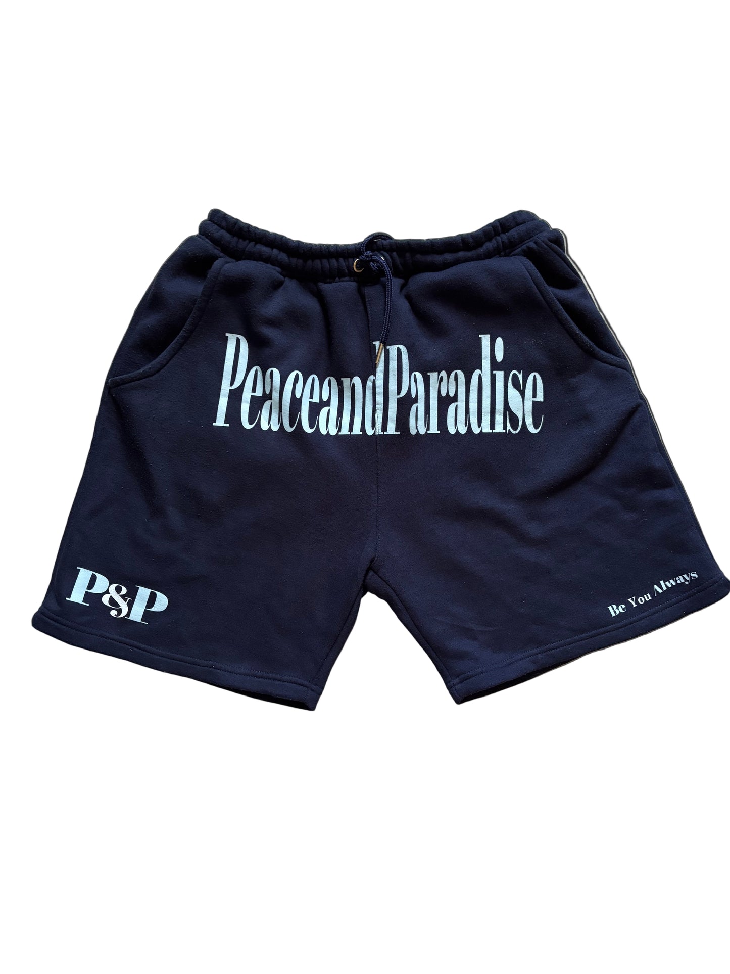 “BE YOU” SHORTS NAVY BLUE