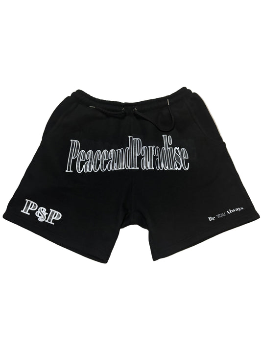 "BE YOU" SHORTS BLACK