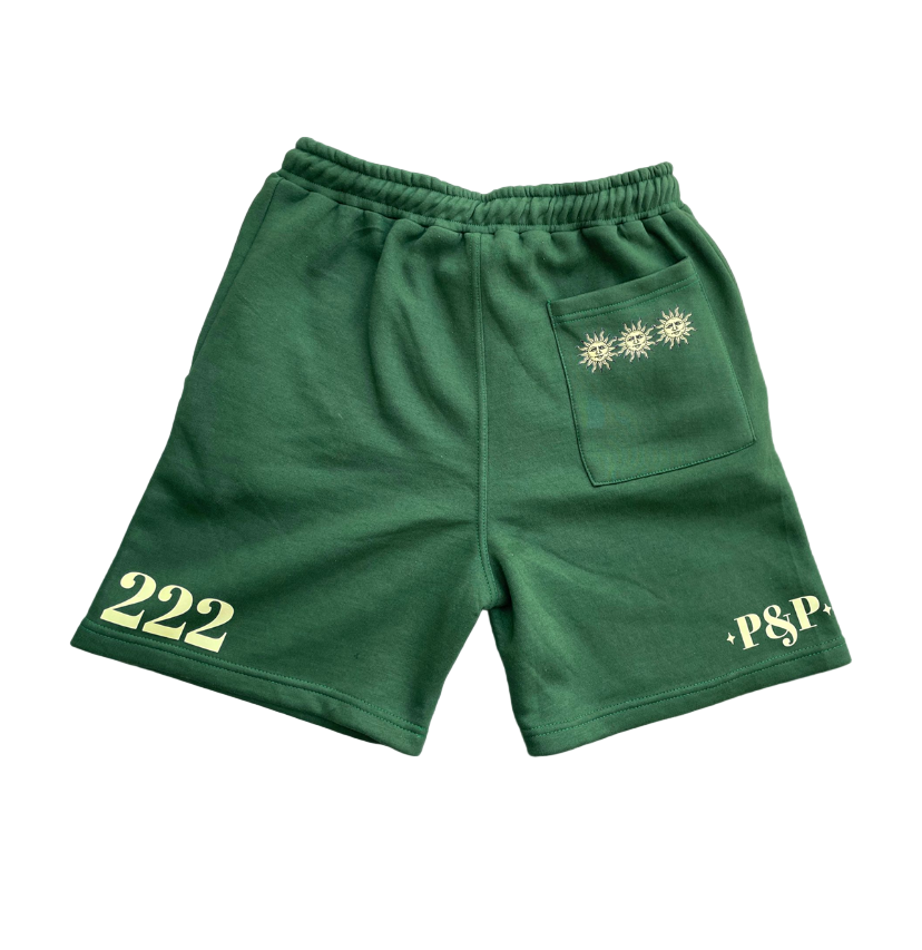 “BE YOU” SHORTS GREEN