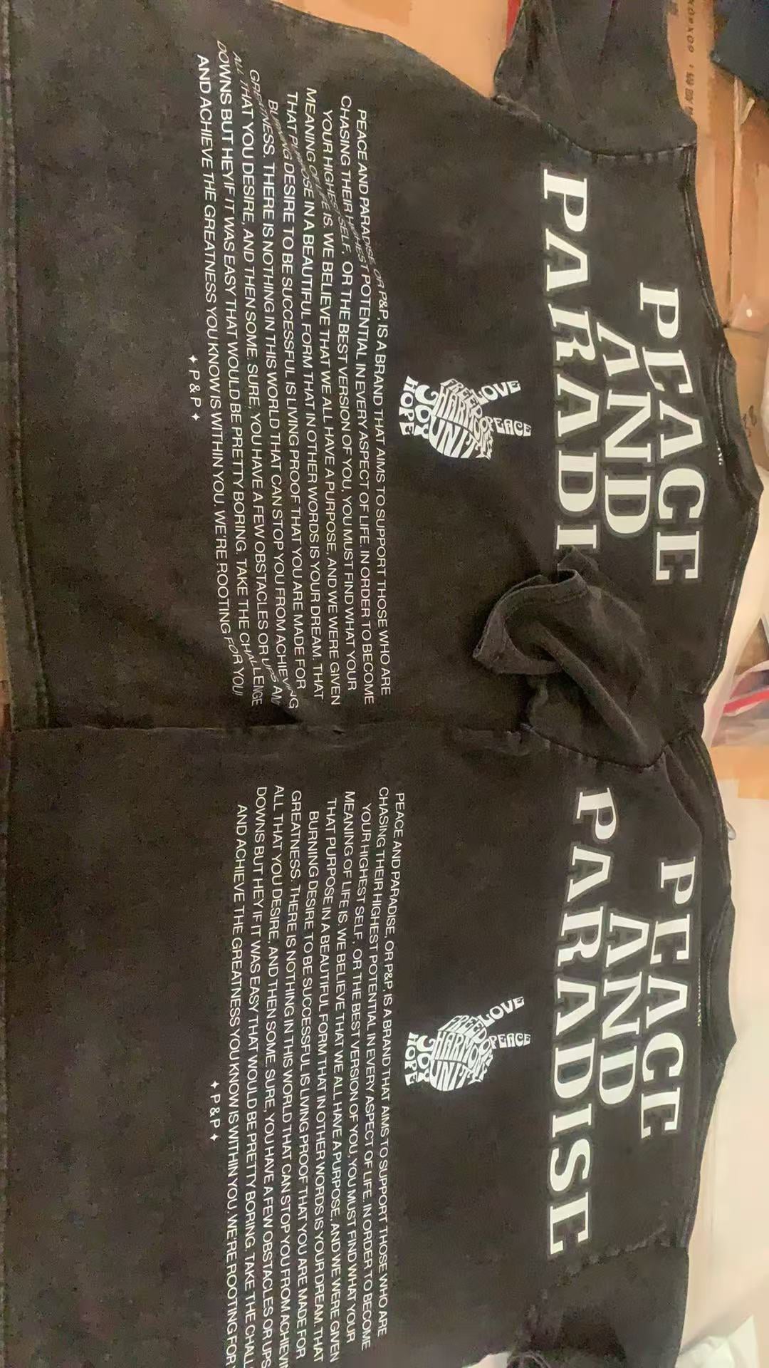 PEACE AND PARADISE "ESSENCE" OVERSIZED TEE