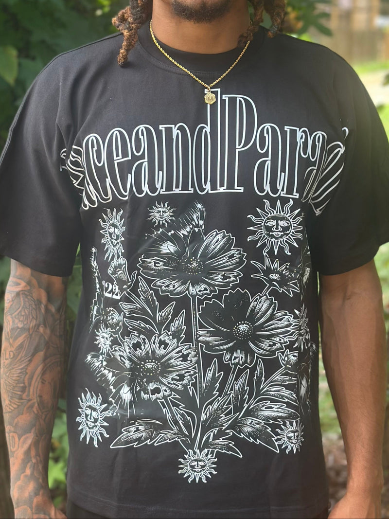 PEACE AND PARADISE "ESSENCE" OVERSIZED TEE