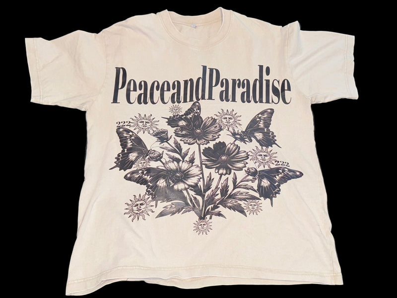 PEACE AND PARADISE "ESSENCE" OVERSIZED TEE